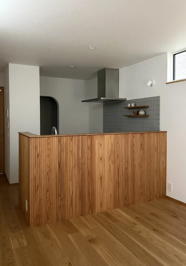 名古屋市西区の新築住宅のキッチン写真